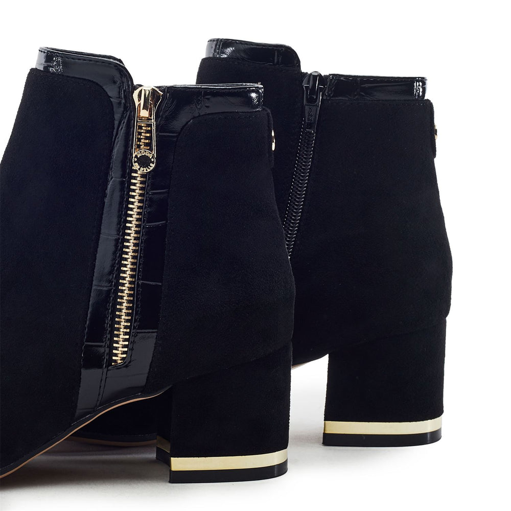 Pressie Black Alcantara Boots
