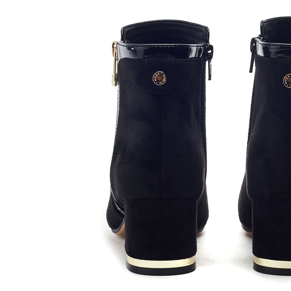 Pressie Black Alcantara Boots