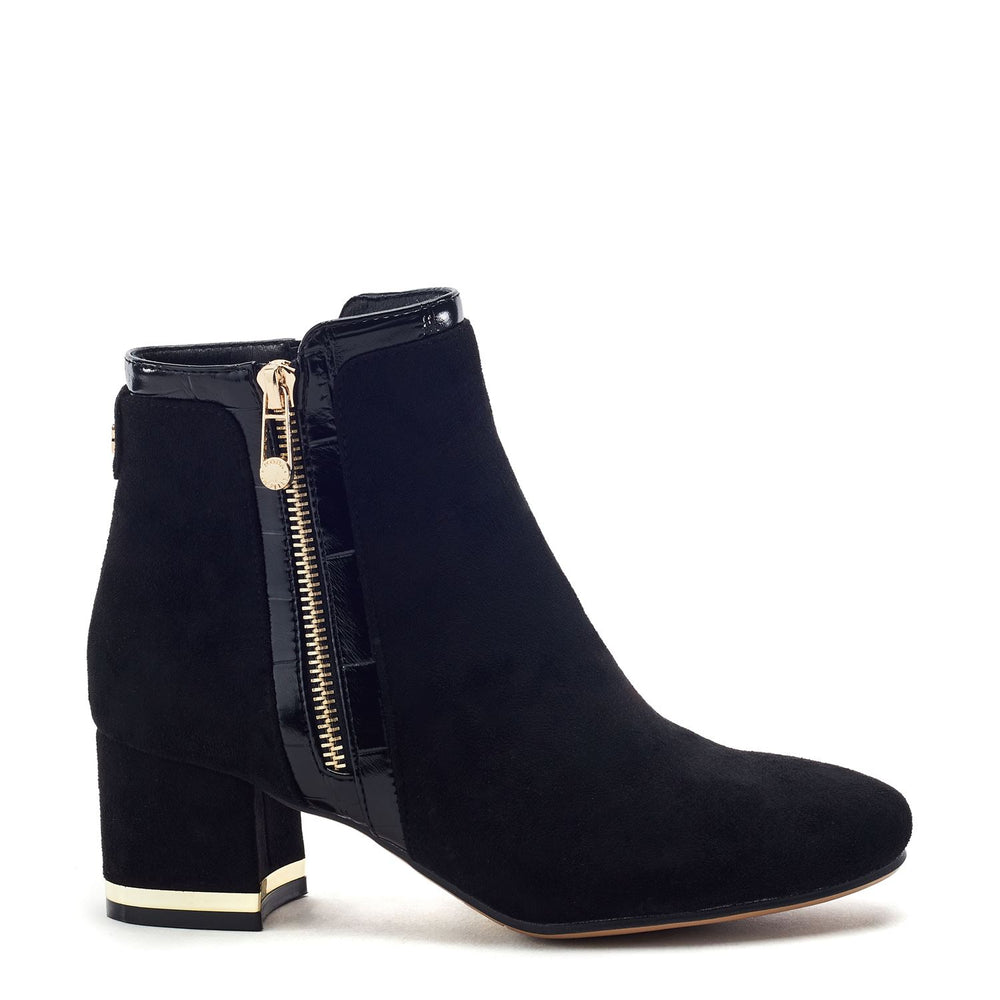 Pressie Black Alcantara Boots