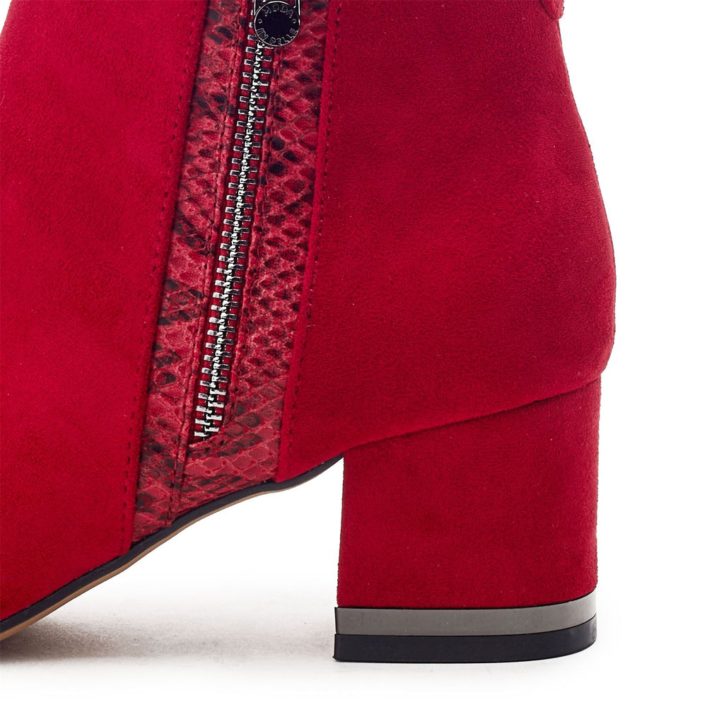 Pressie Red Alcantara Boots