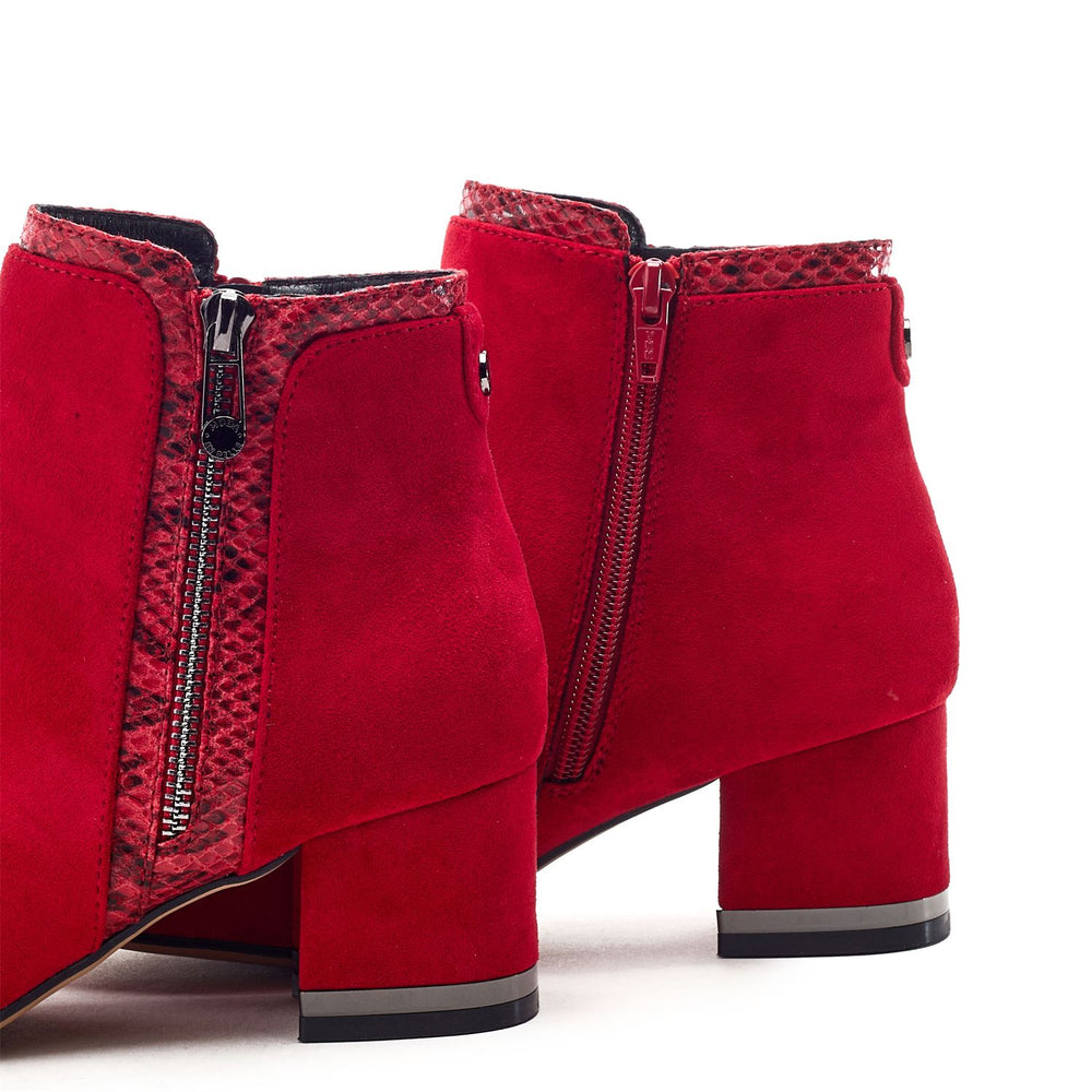 Pressie Red Alcantara Boots