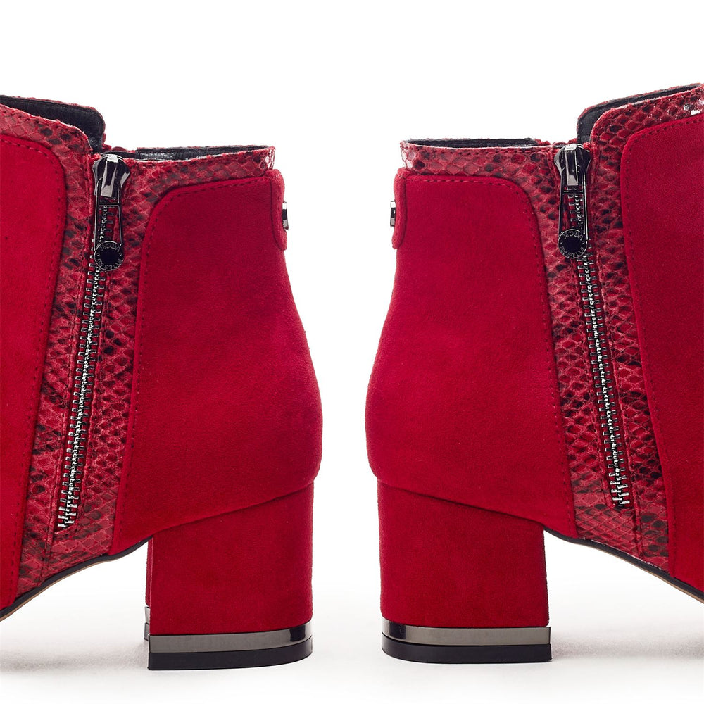 Pressie Red Alcantara Boots