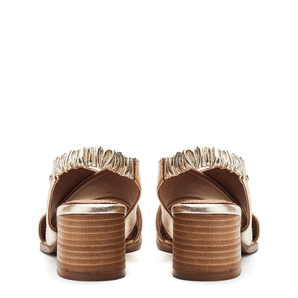 Prinia Champagne Leather Sandals