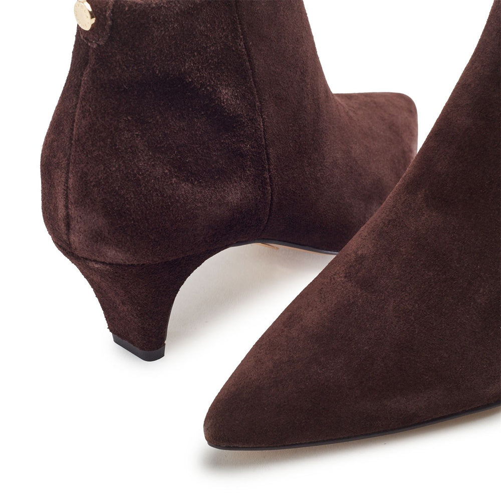 Prismara Dark Brown Suede Boots