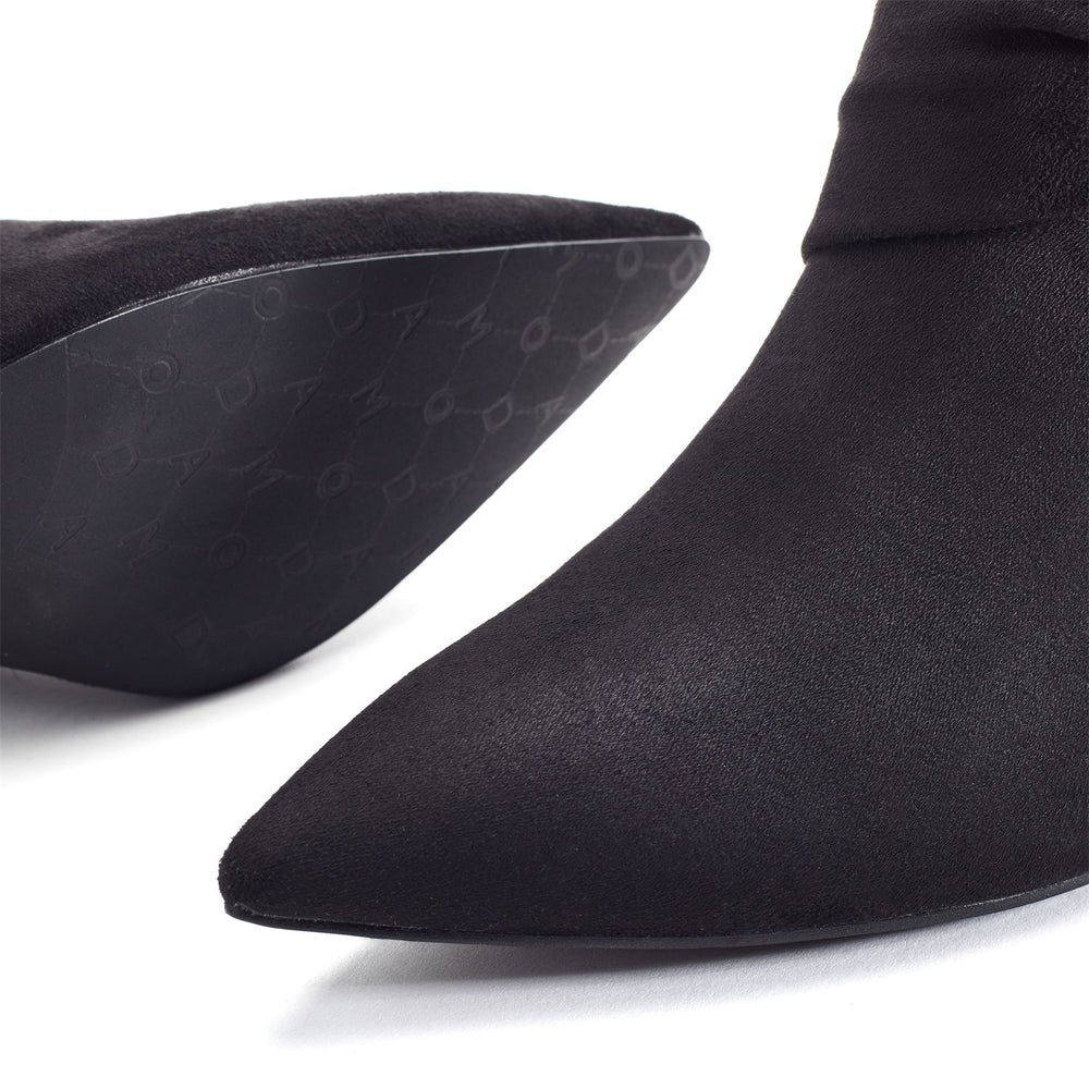 Quinia Black Alcantara Alcantara Boots