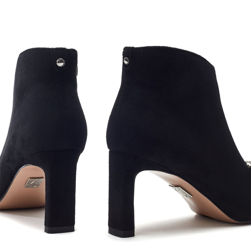 Quinlain Black Alcantara Boots