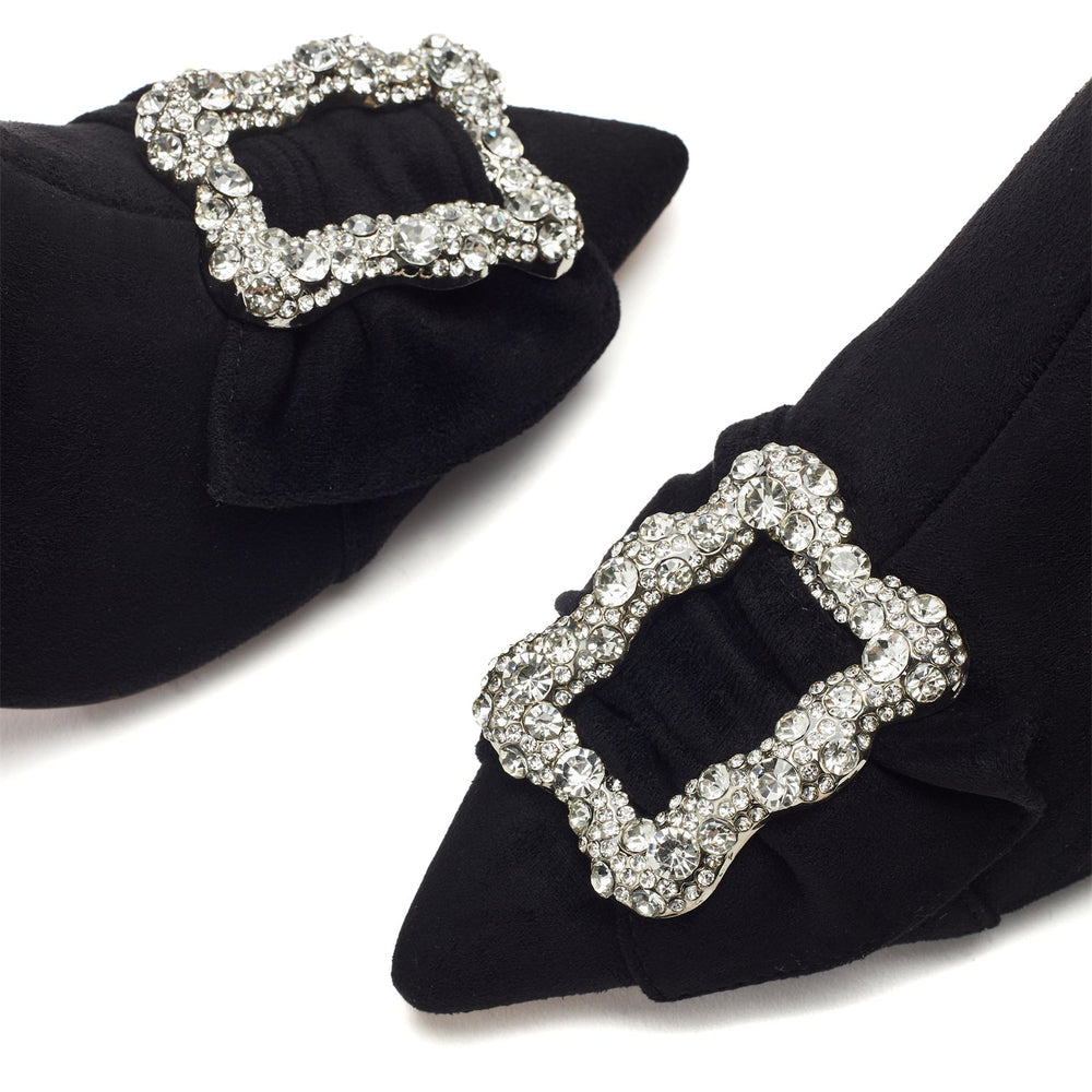 Quinlain Black Alcantara Boots