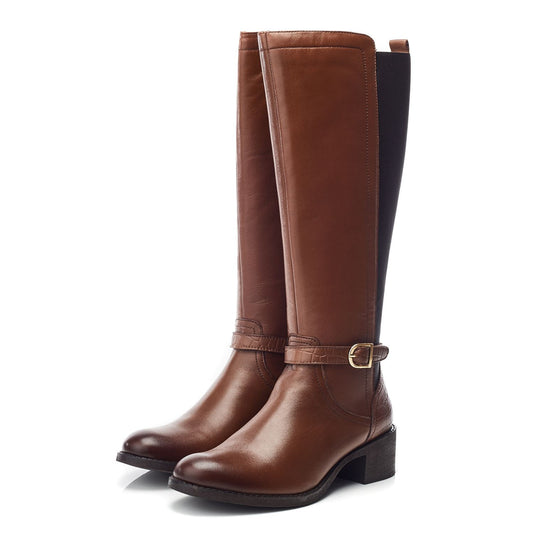 Radelle Tan Leather Boots