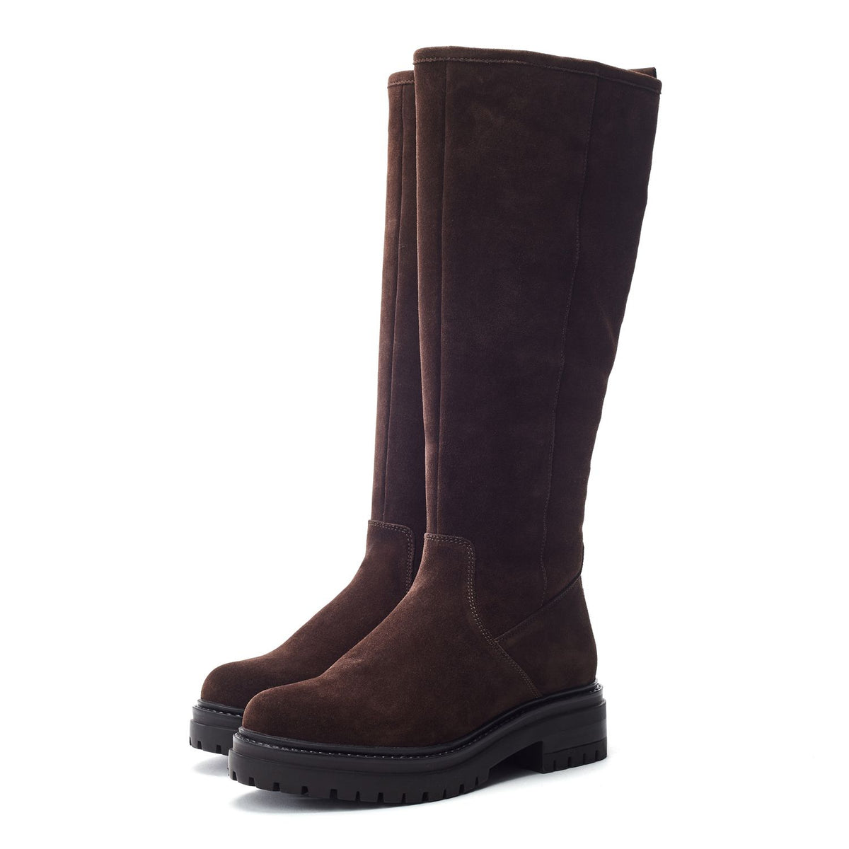 Rakeela Dark Brown Suede Boots