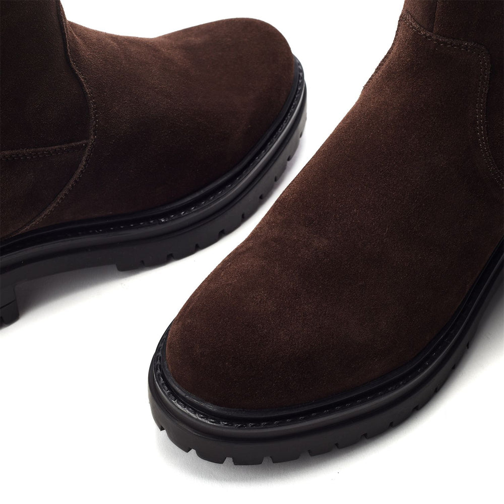 Rakeela Dark Brown Suede Boots