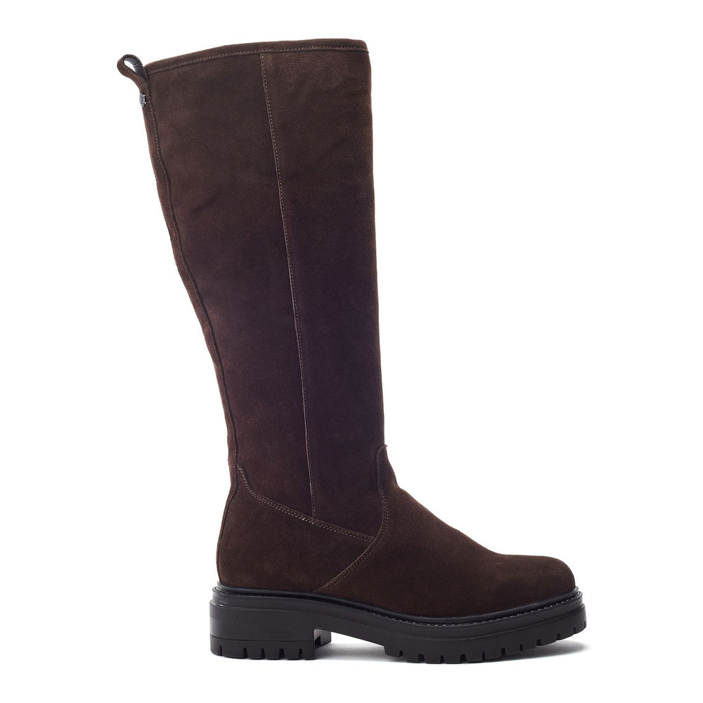 Rakeela Dark Brown Suede Boots