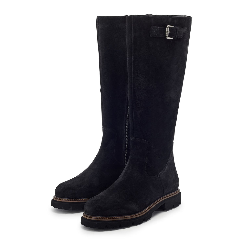 Raleine Black Suede Boots