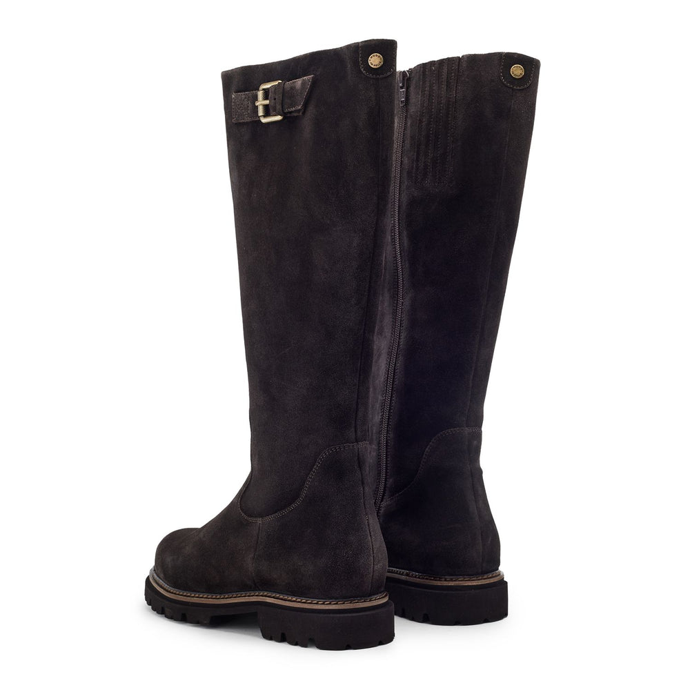 Raleine Dark Brown Suede Boots