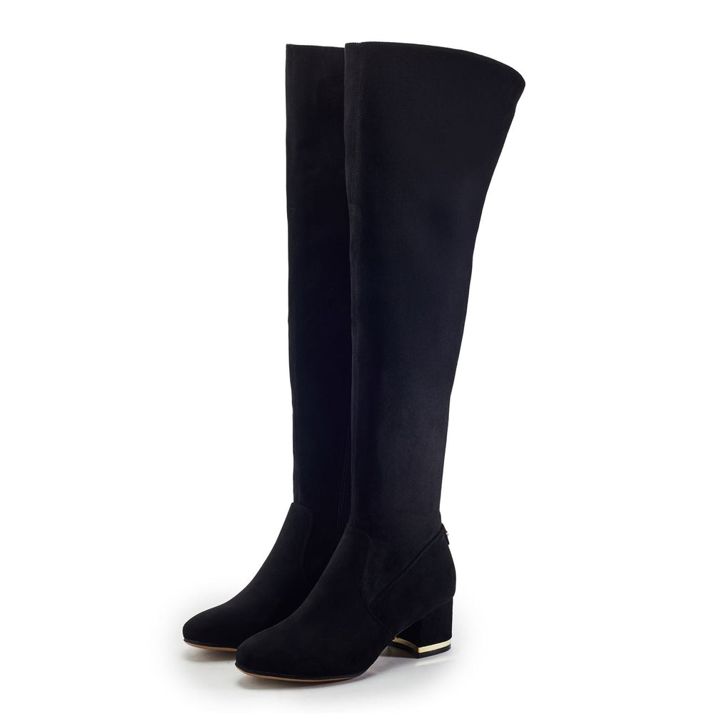 Raziel Black Alcantara Boots