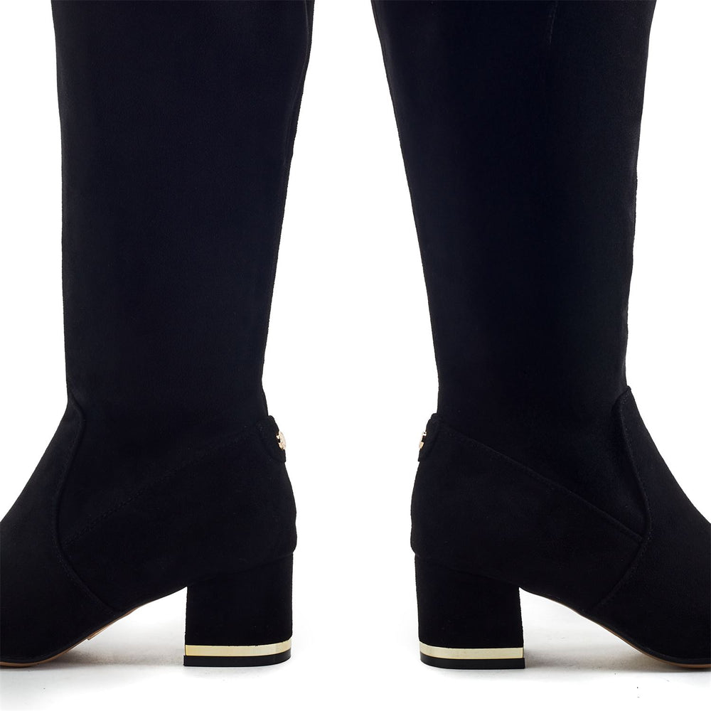 Raziel Black Alcantara Boots