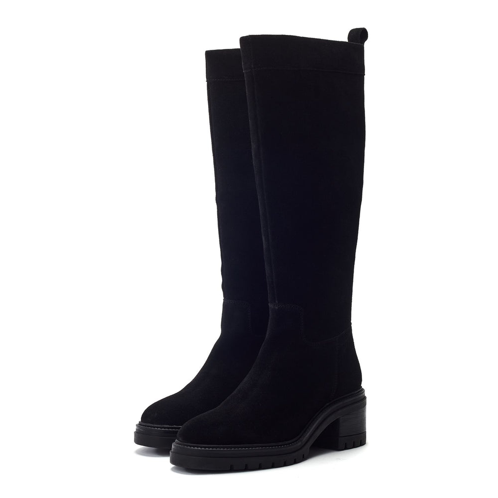 Reesana Black Suede Boots