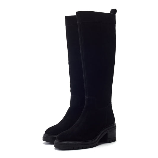 Reesana Black Suede Boots