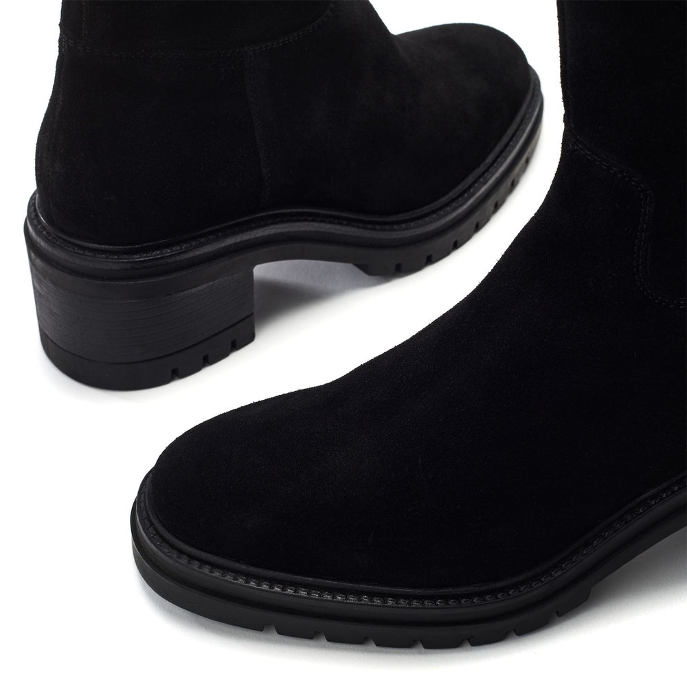 Reesana Black Suede Boots