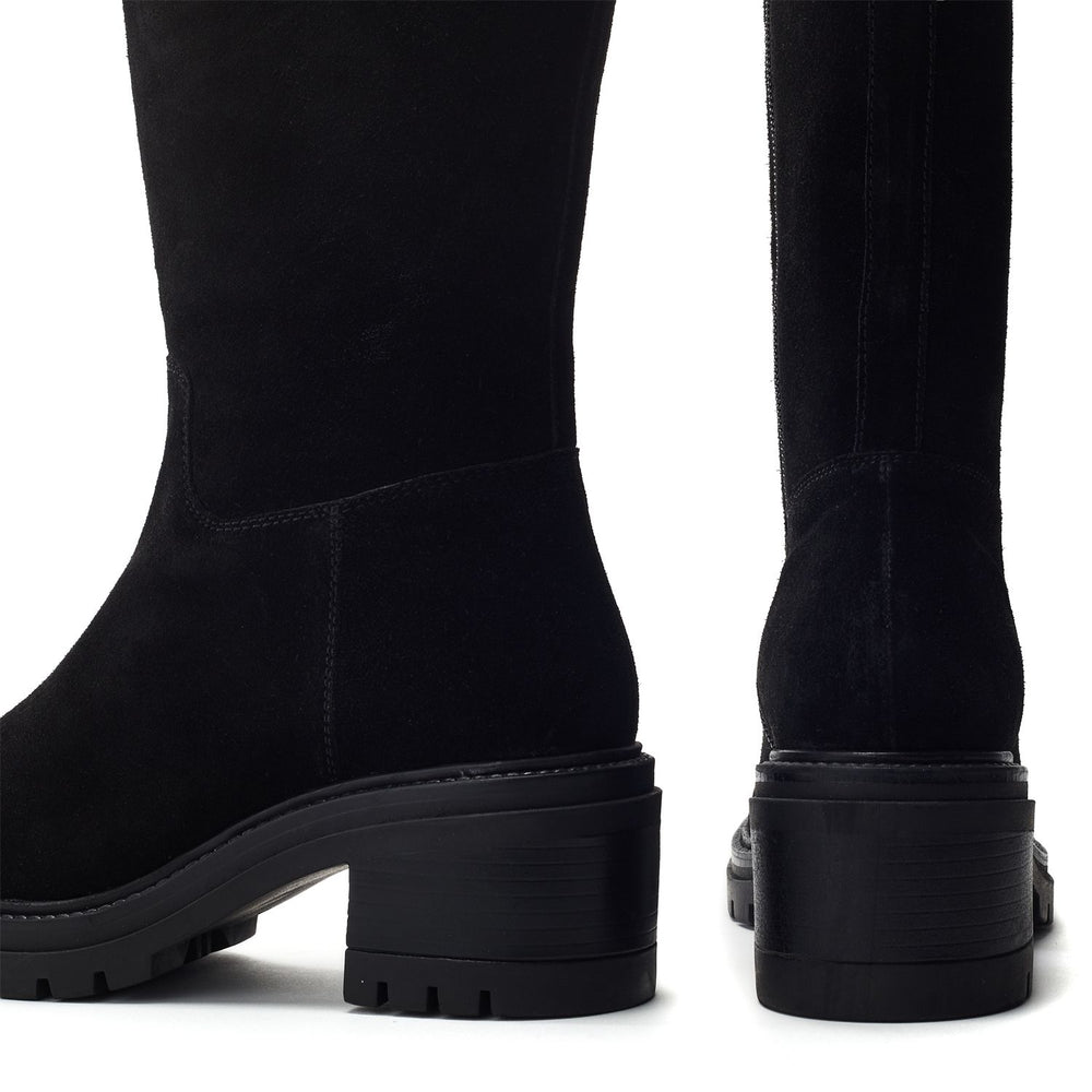 Reesana Black Suede Boots