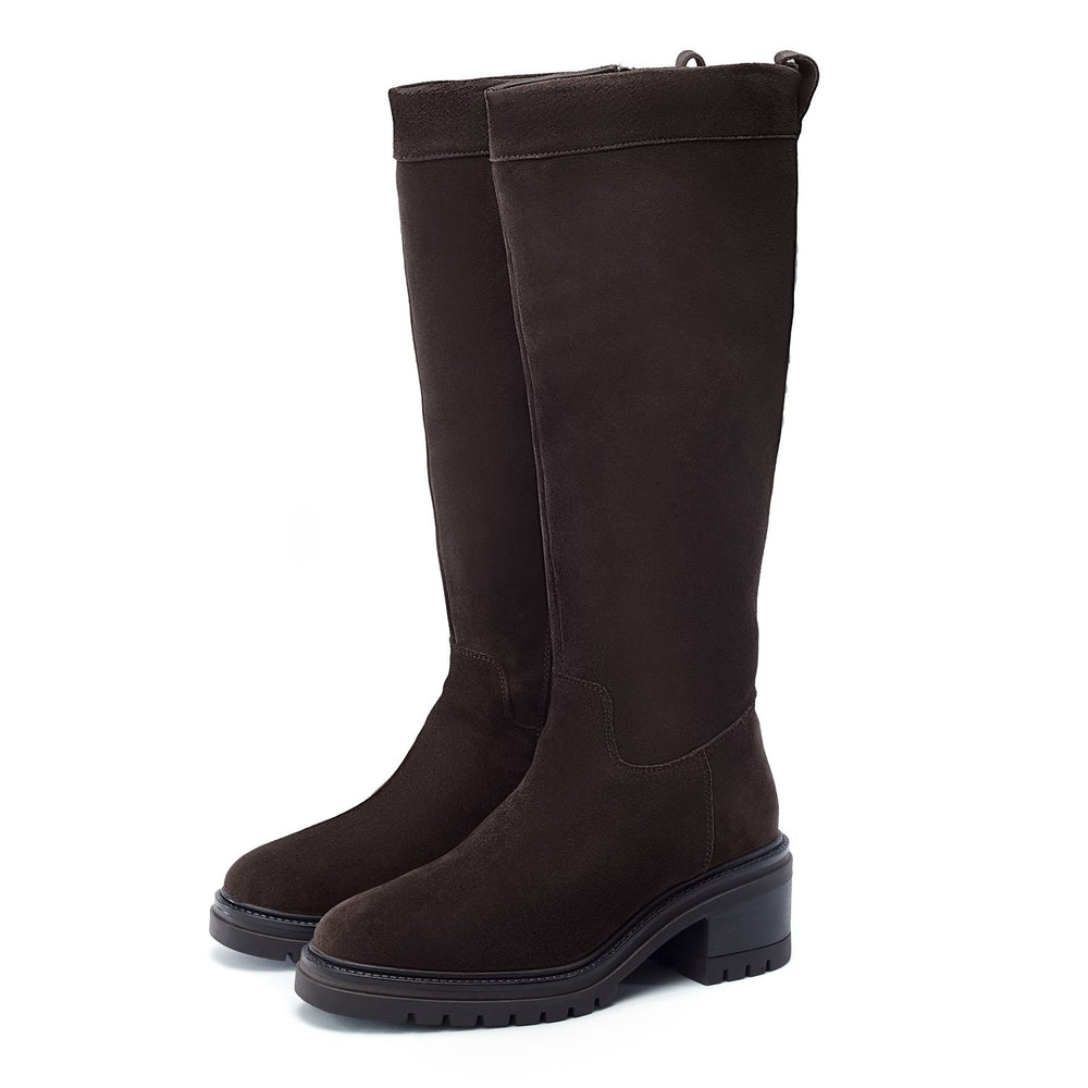 Reesana Brown Suede Boots