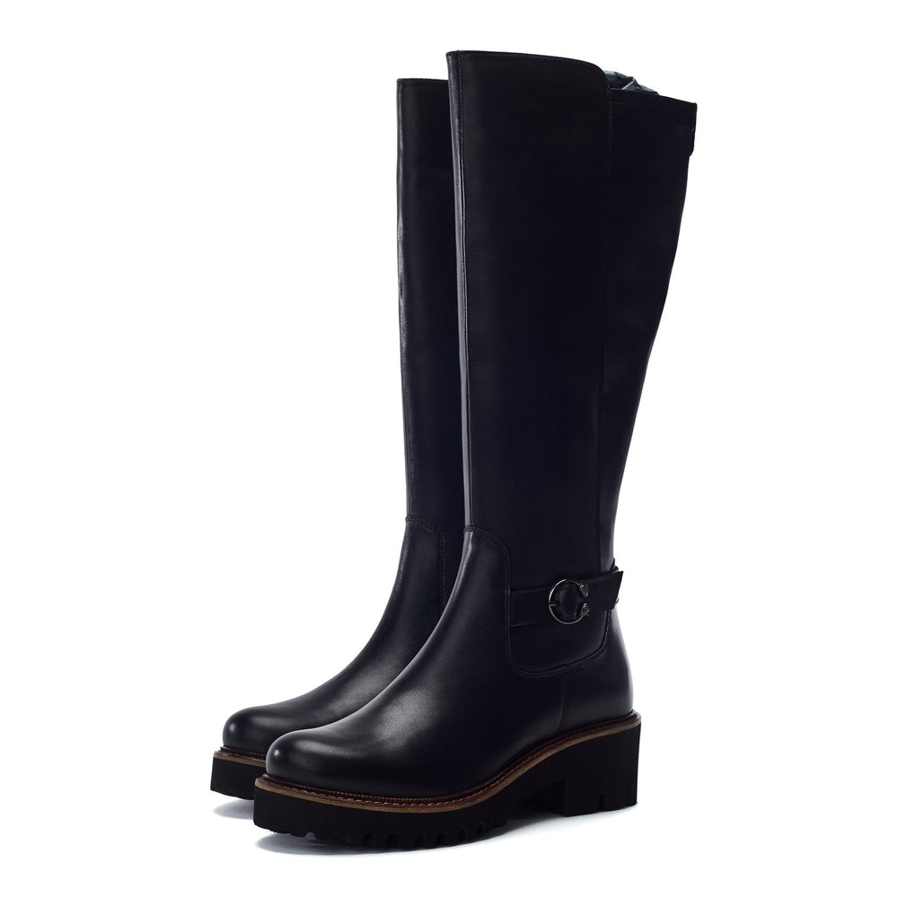 Remina Black Leather Boots