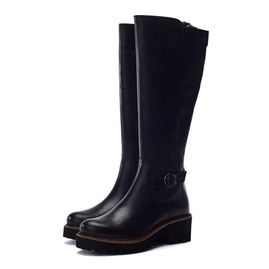 Remina Black Leather Boots