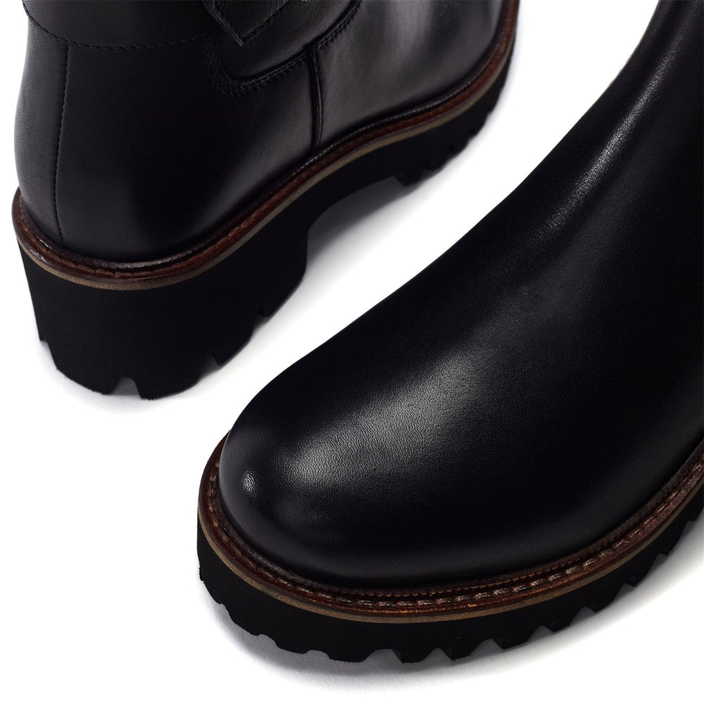 Remina Black Leather Boots