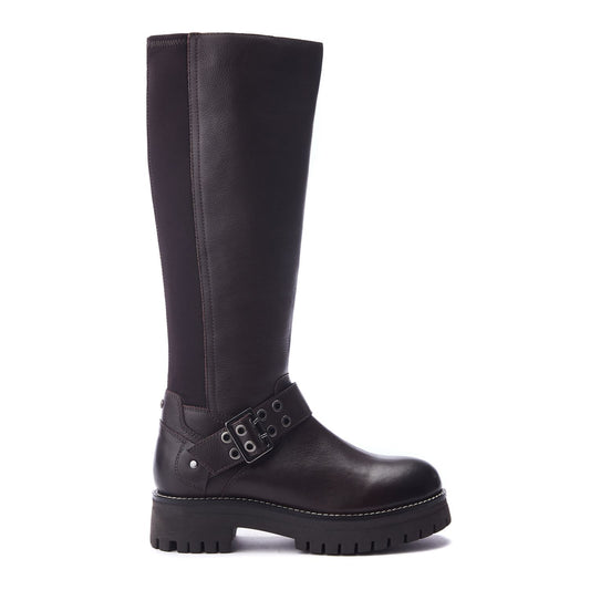 Remy Dark Brown Leather Boots