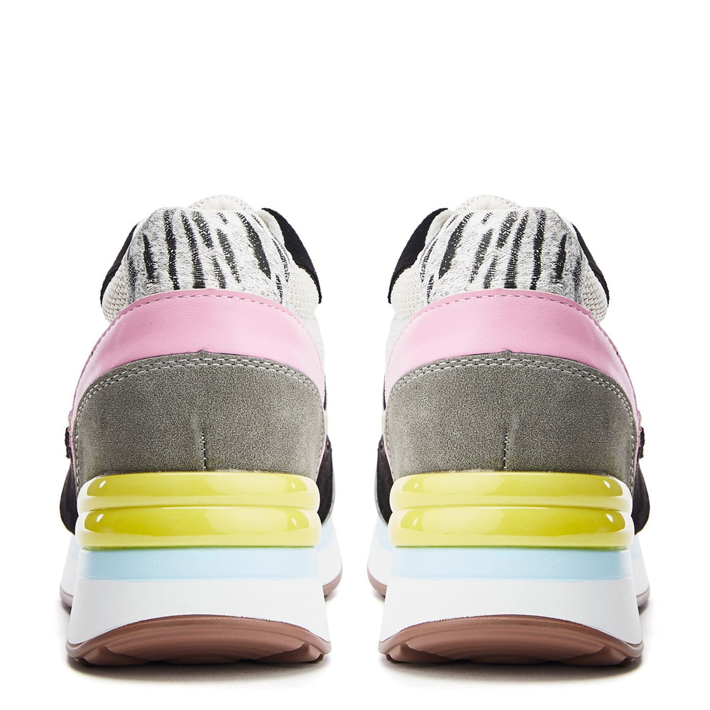 Reo Grey Textile Trainers