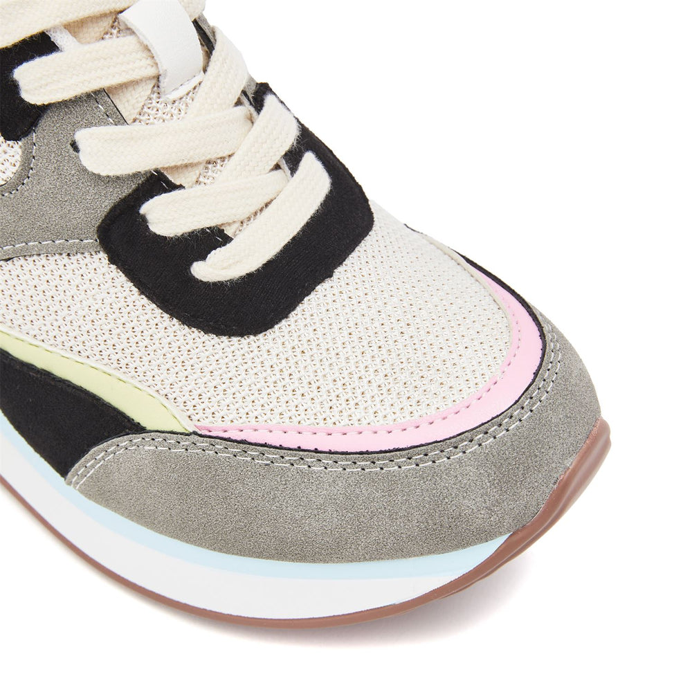 Reo Grey Textile Trainers