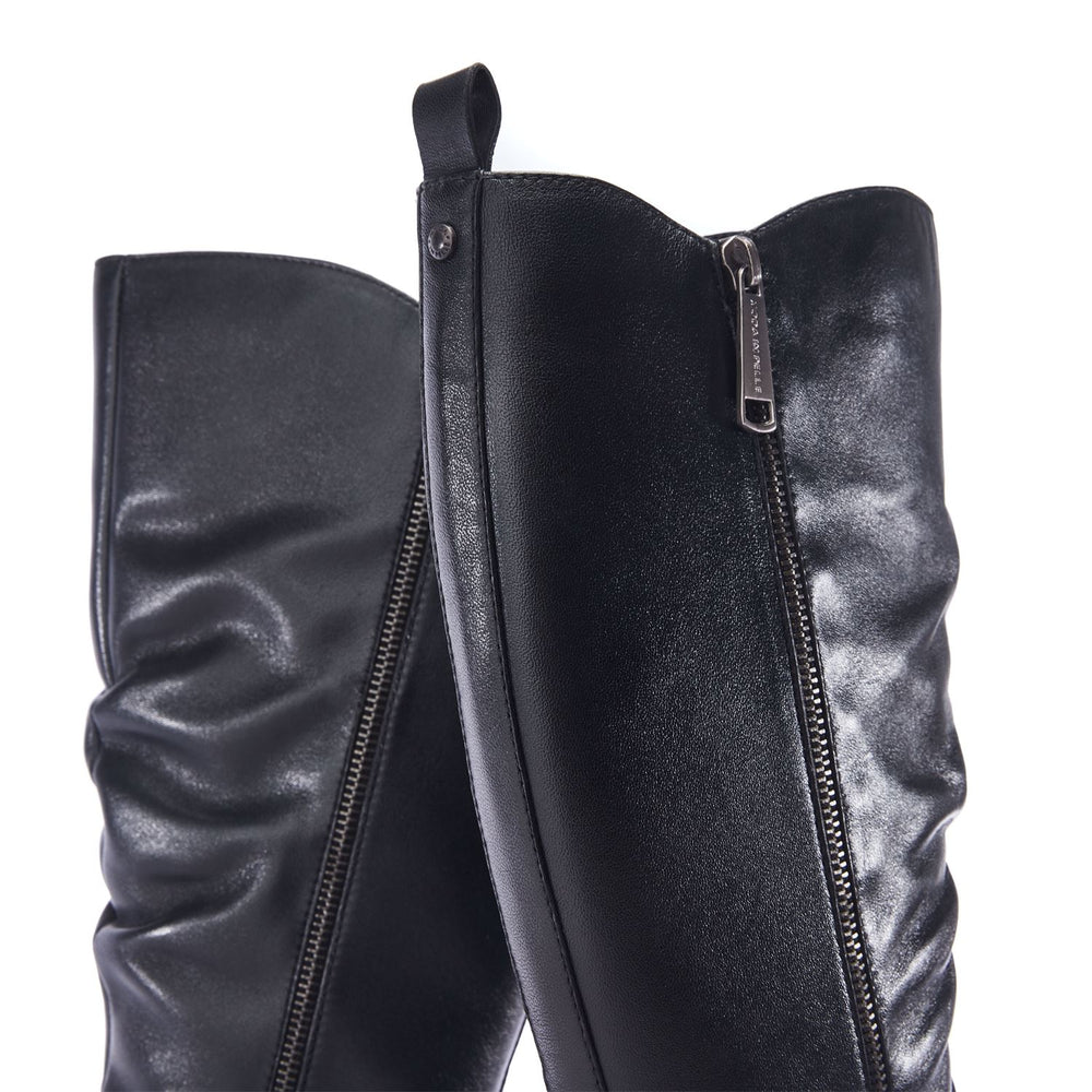Riez Black Leather Boots