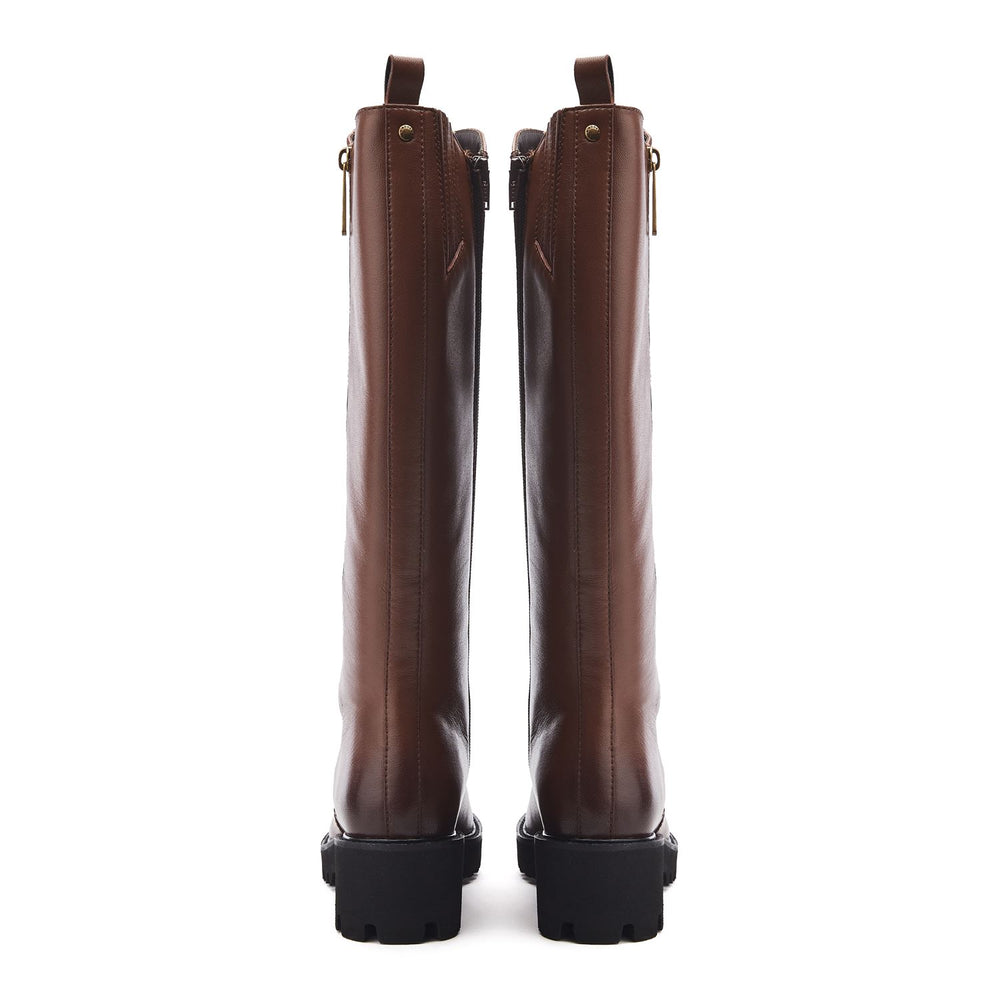Riez Tan Leather Boots