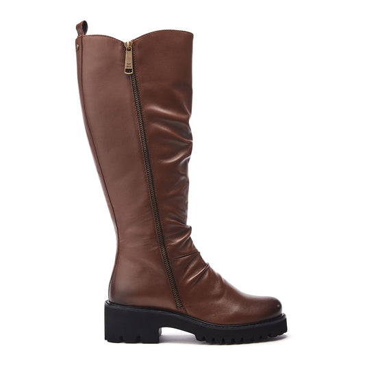 Riez Tan Leather Boots