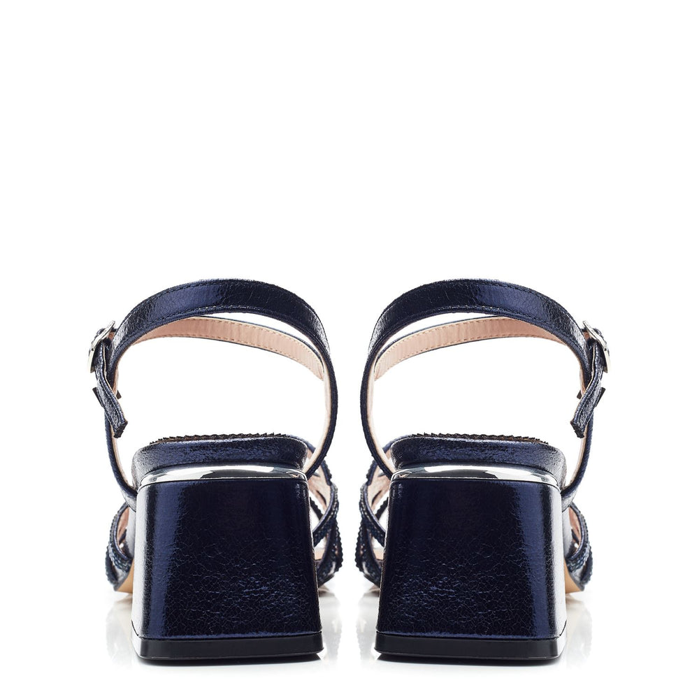 Rihannon Navy Porvair Sandals