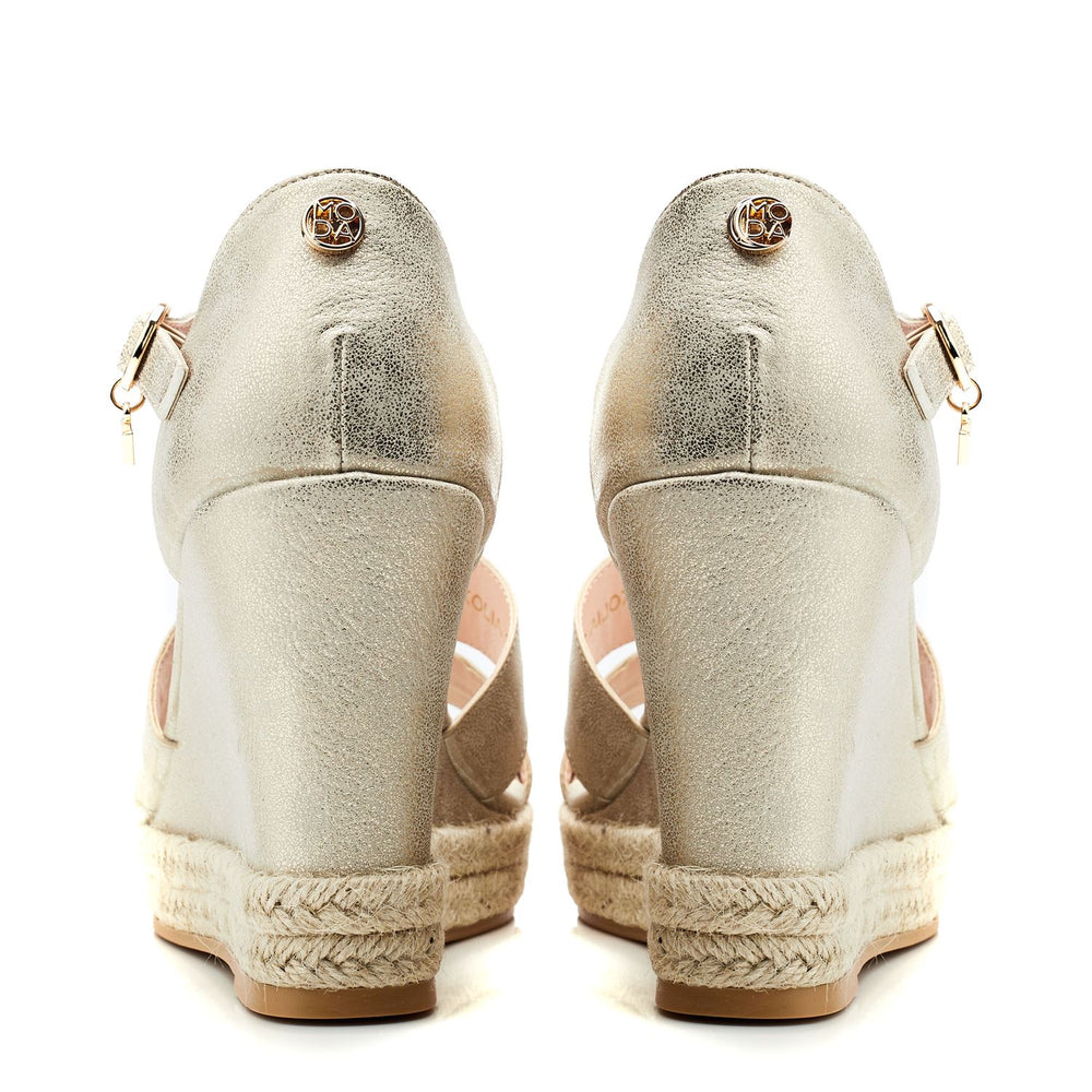 Rikolia Gold Porvair Sandals