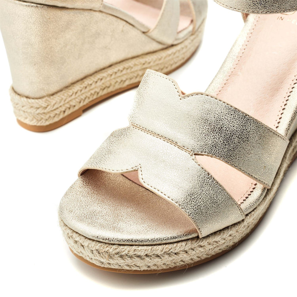 Rikolia Gold Porvair Sandals