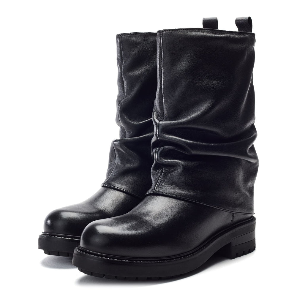 Rinnia Black Leather Boots