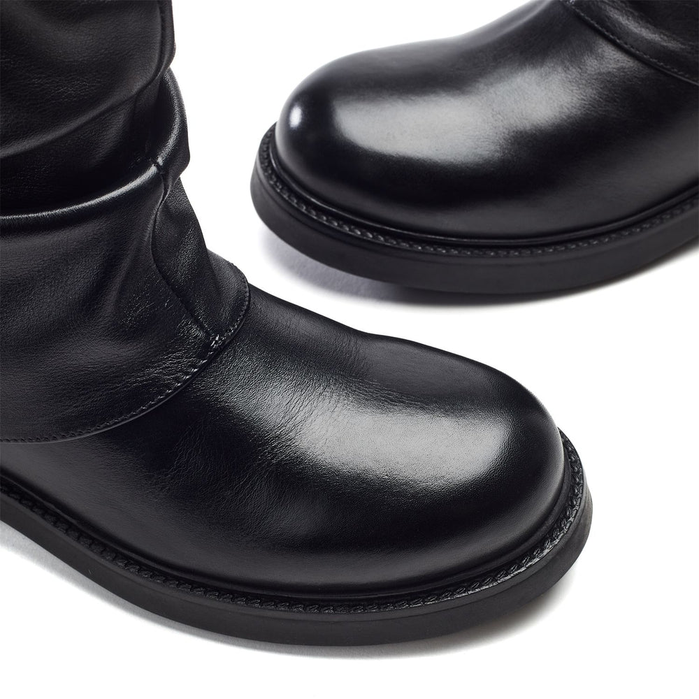 Rinnia Black Leather Boots