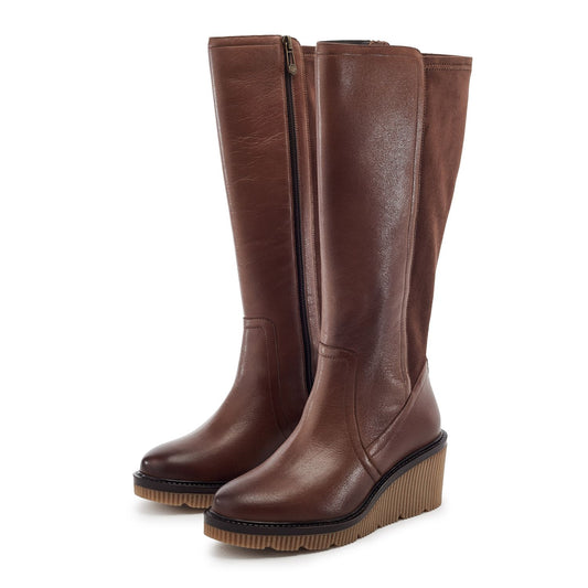 Rosemarey Tan Leather Boots