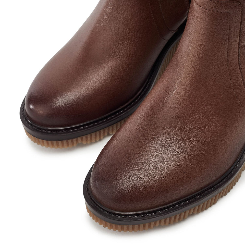 Rosemarey Tan Leather Boots