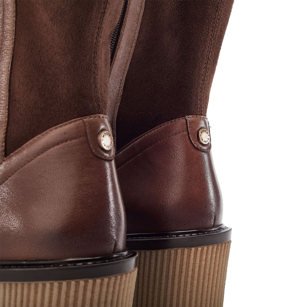 Rosemarey Tan Leather Boots