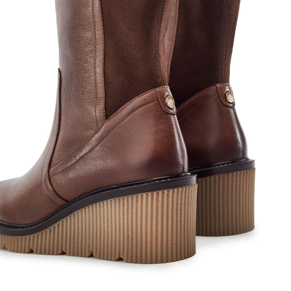 Rosemarey Tan Leather Boots