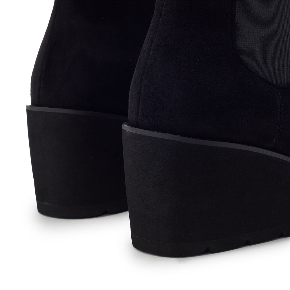 Rounia Black Alcantara Boots