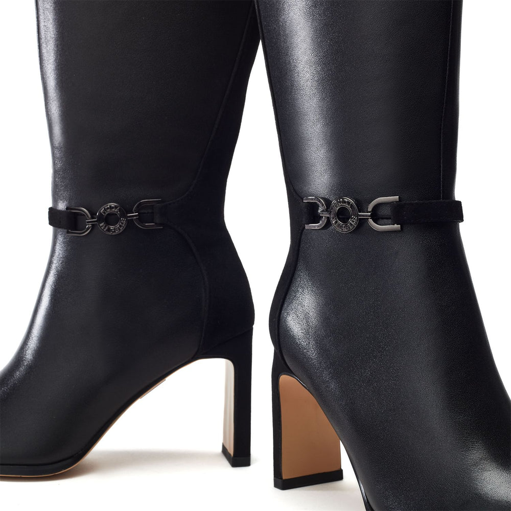 Sakanay Black Leather Boots