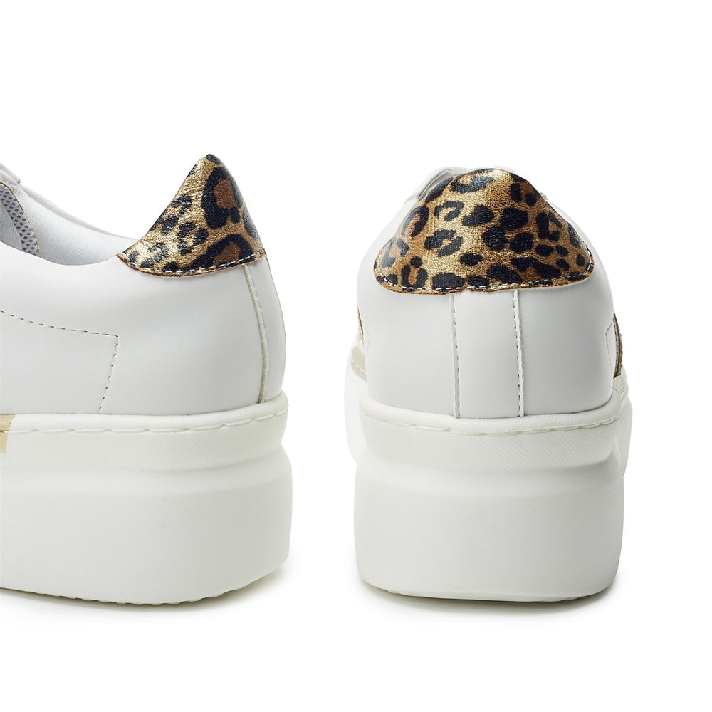 Salomie White-Gold Porvair Trainers