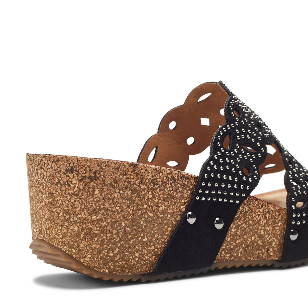 Salvia Black Porvair Sandals