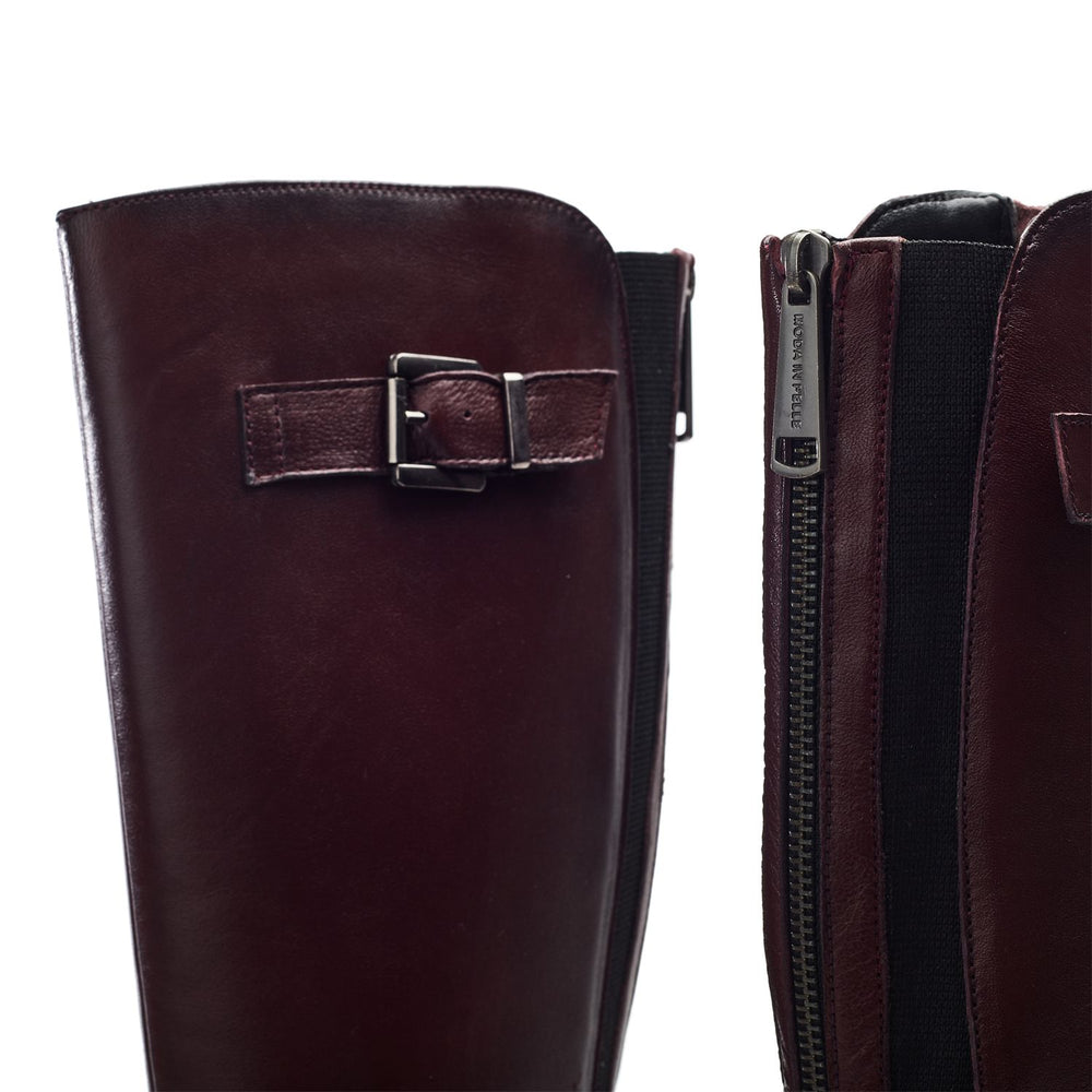 Sansho Burgundy Leather Boots