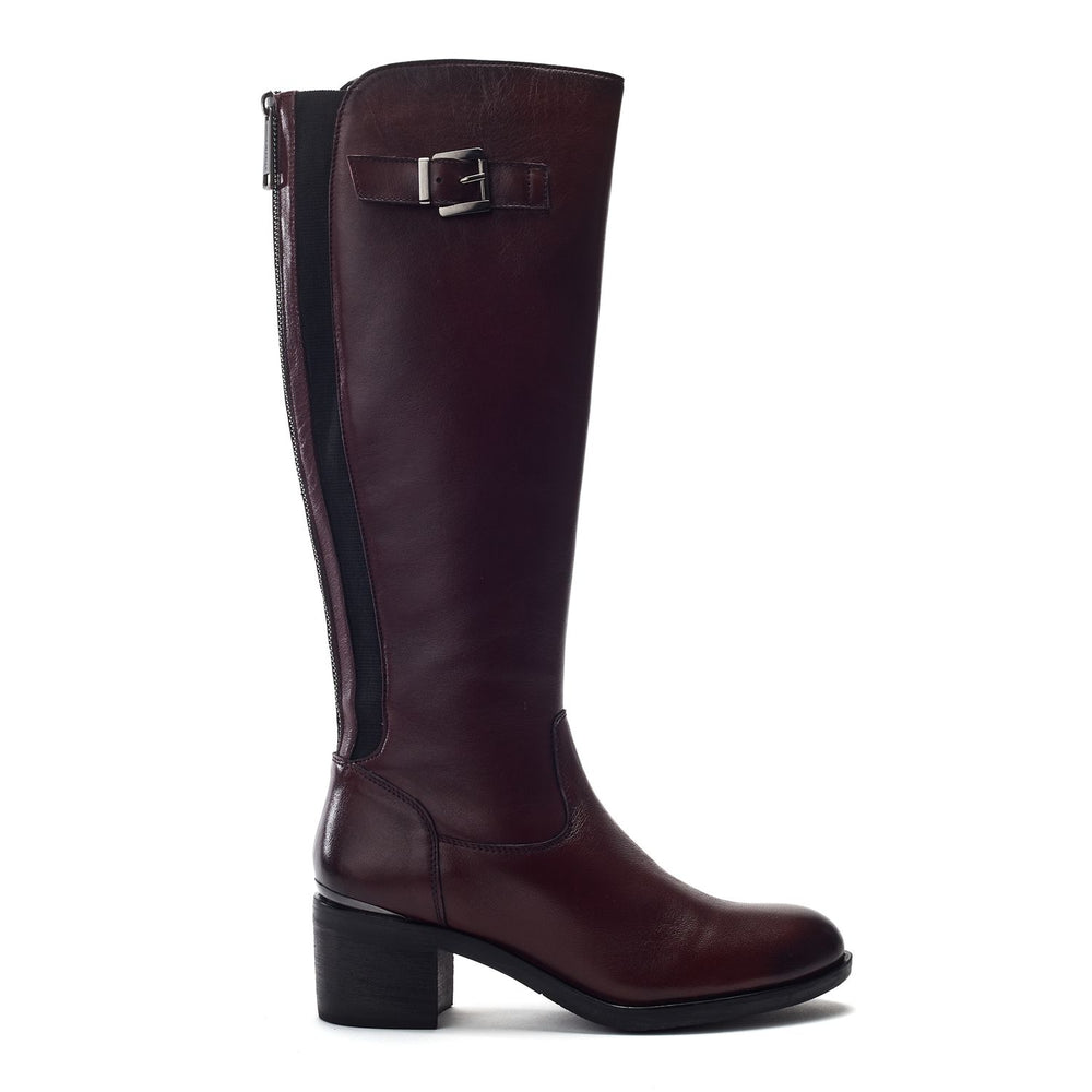 Sansho Burgundy Leather Boots