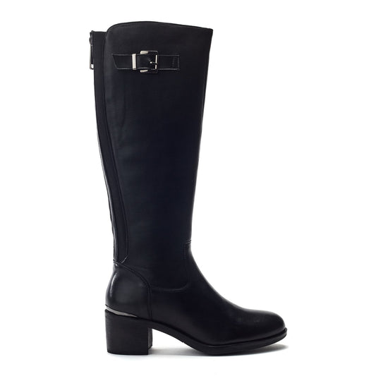 Sansho Black Leather Boots