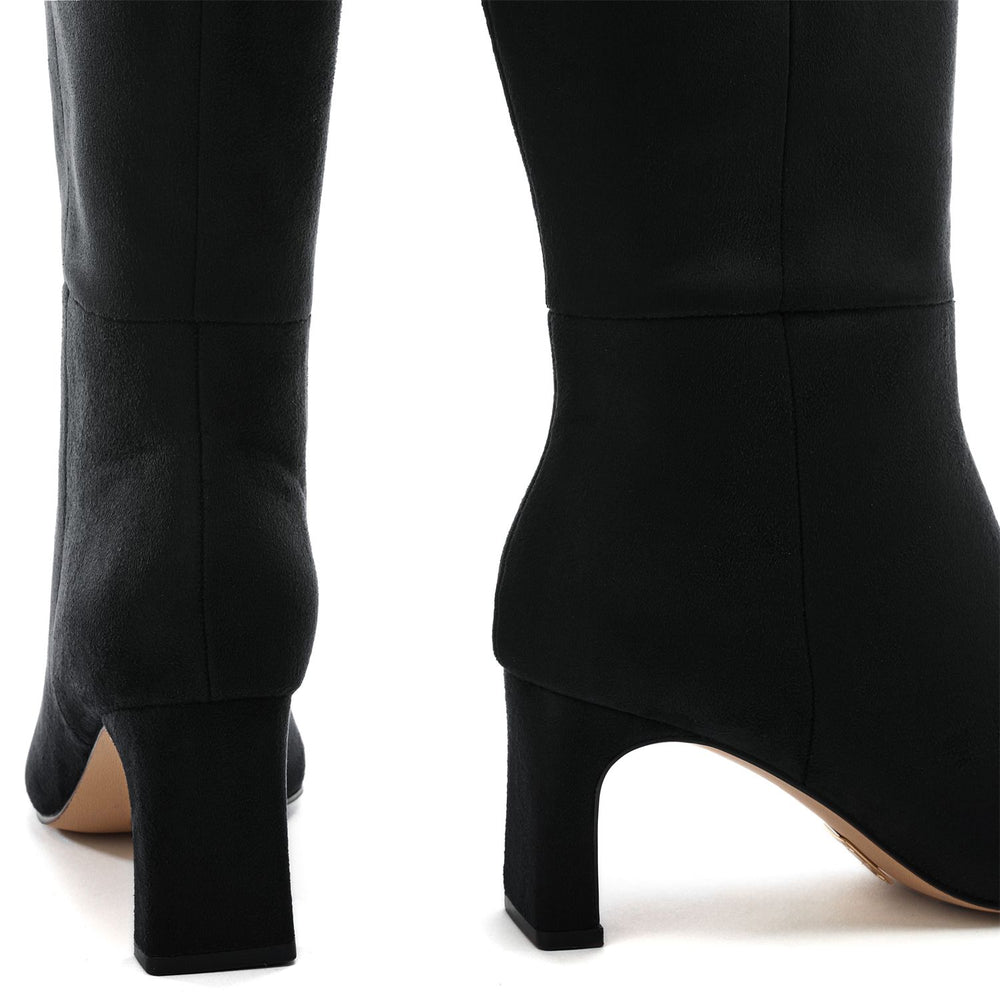 Santi Black Alcantara Alcantara Boots